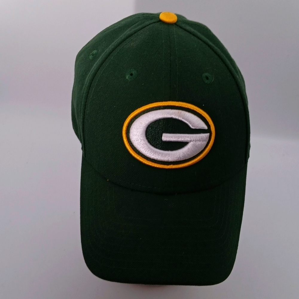 GREENBAY PACKERS HAT EMBROIDERED LETTER GWHITE & YELLOW